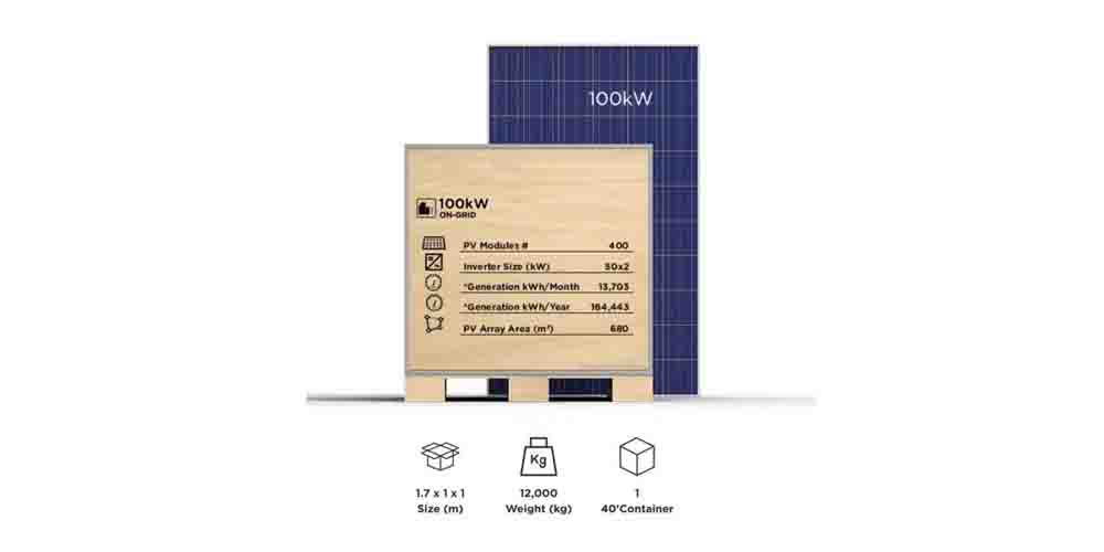 100kw Residential On-Grid Solar Power System