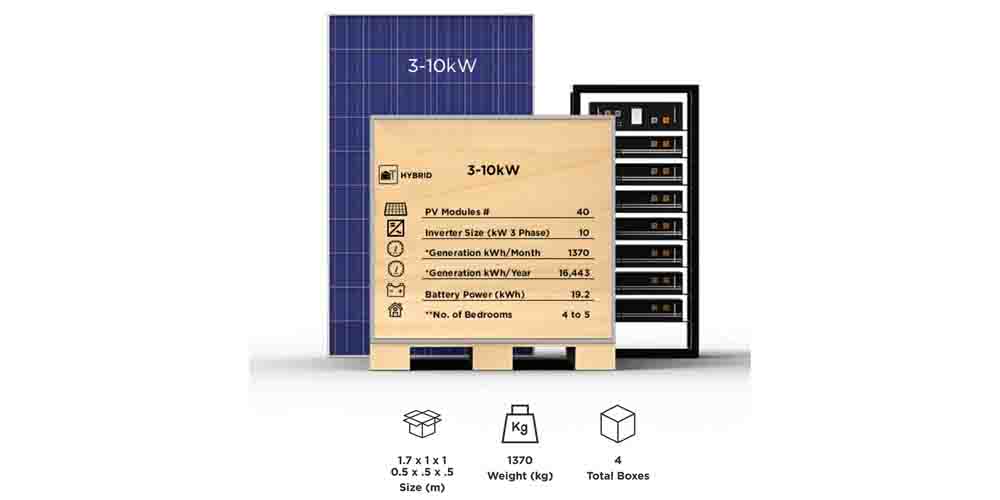 3P 10KW Hybrid Solar Power System